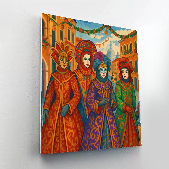 The Venice Carnival - Venice Painting By Numbers Kit