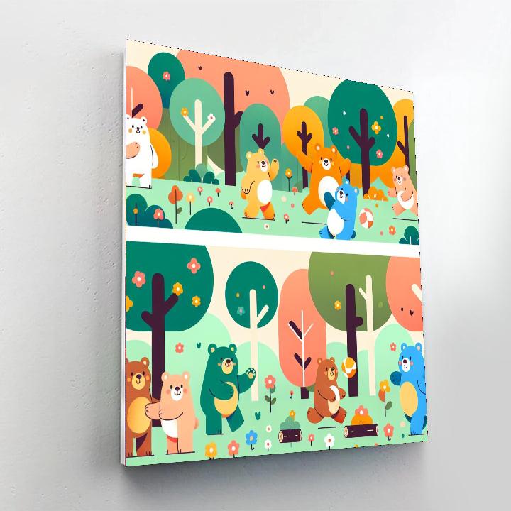 Adventure Bears Numbered Painting Kits