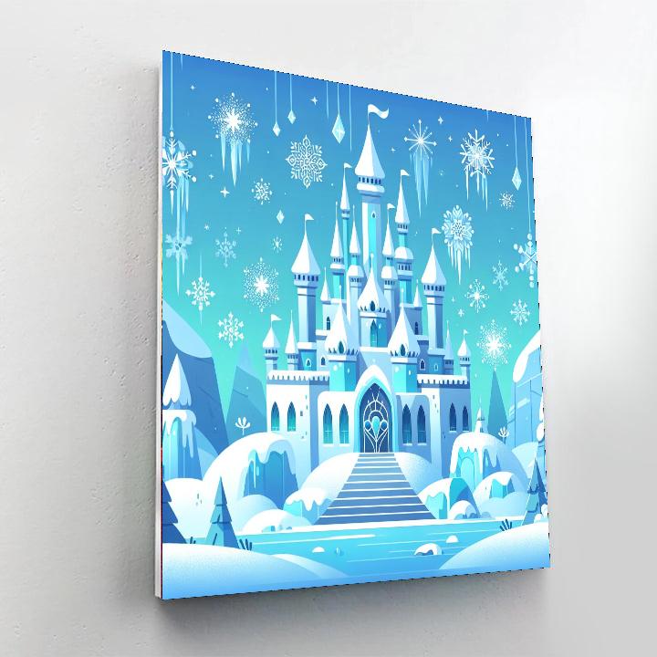 Winter Ice Palace Paint By Numbers