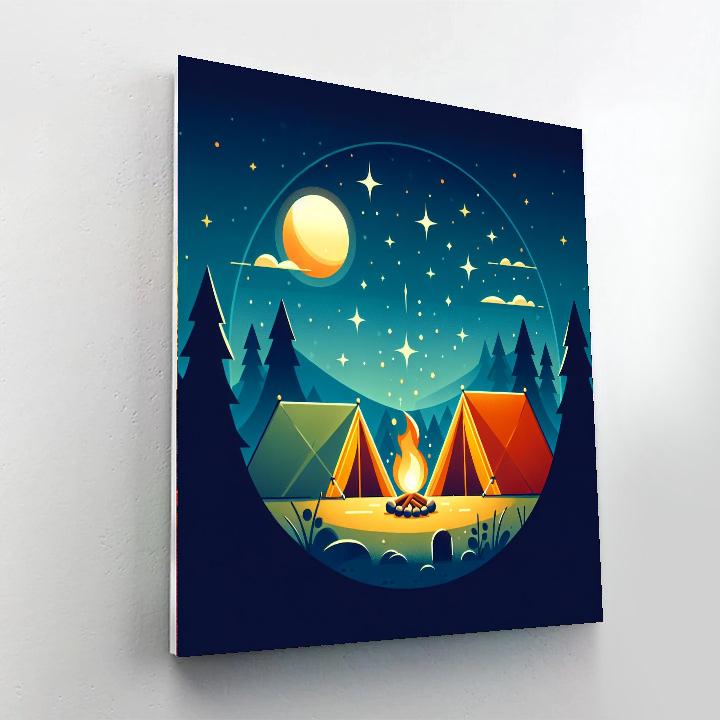 Camping Under Stars Paint By Number