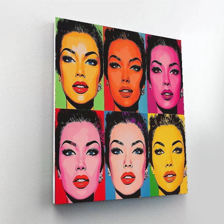 Andy Warhol Inspired Retro Pop Culture Icon  Paint By Numbers
