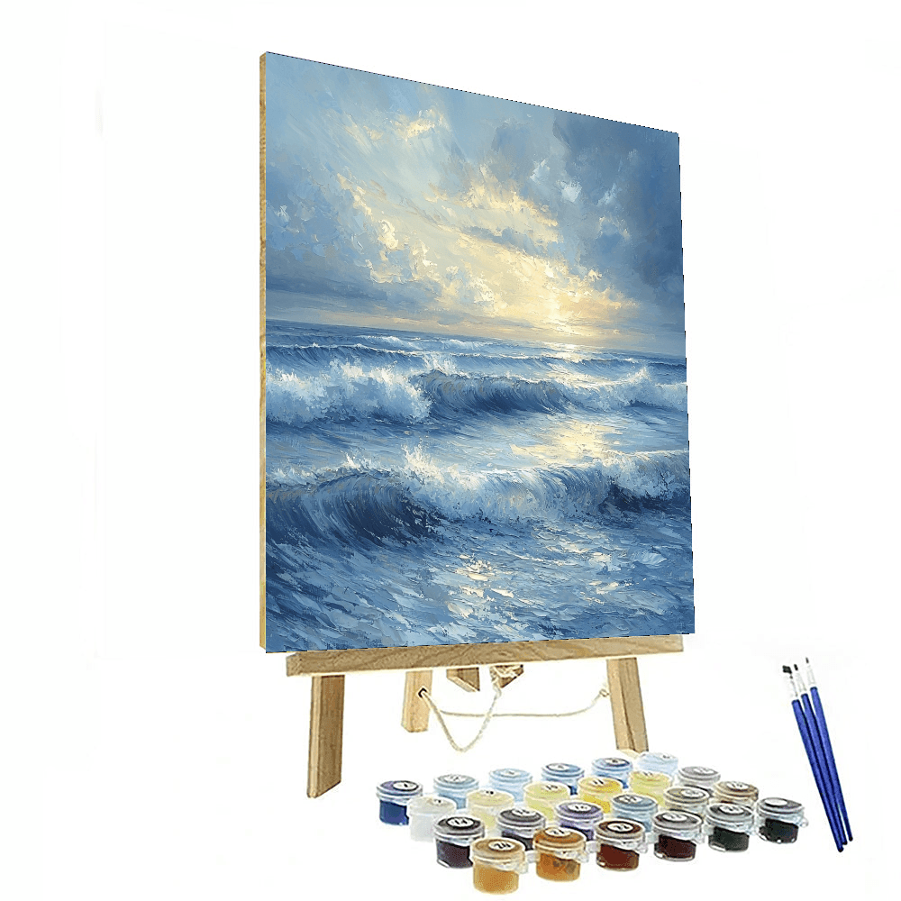 J.M.W. Turner Inspired Serenity Waves - DIY Painting By Numbers Kit