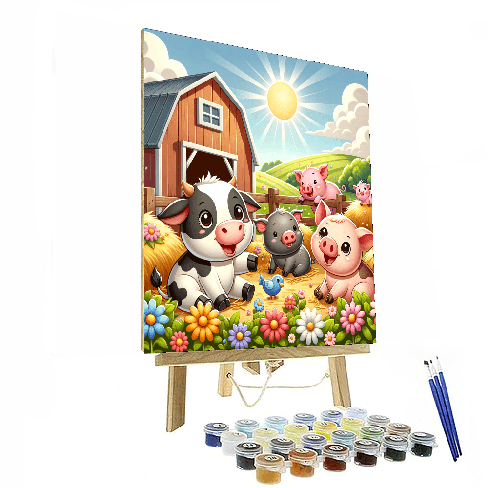 Fun At The Farm DIY Paint By Numbers