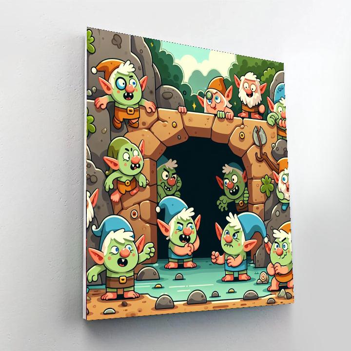 Giggly Goblin Grotto Paint By Numbers