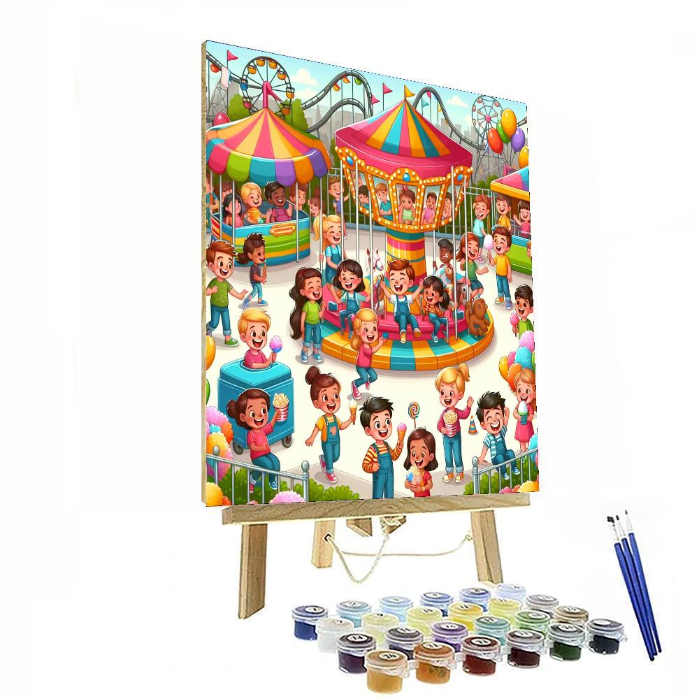 Sunny Adventure Park Paint By Numbers Art