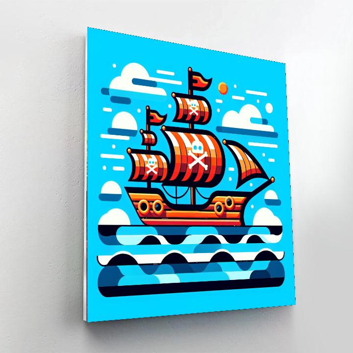 Pirate's Ocean Adventure Painting Number Kit