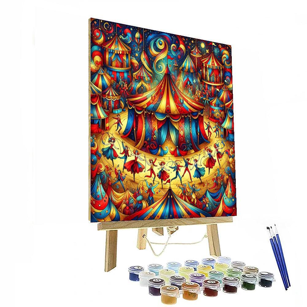 Delightful Circus Adventure DIY Paint By Numbers