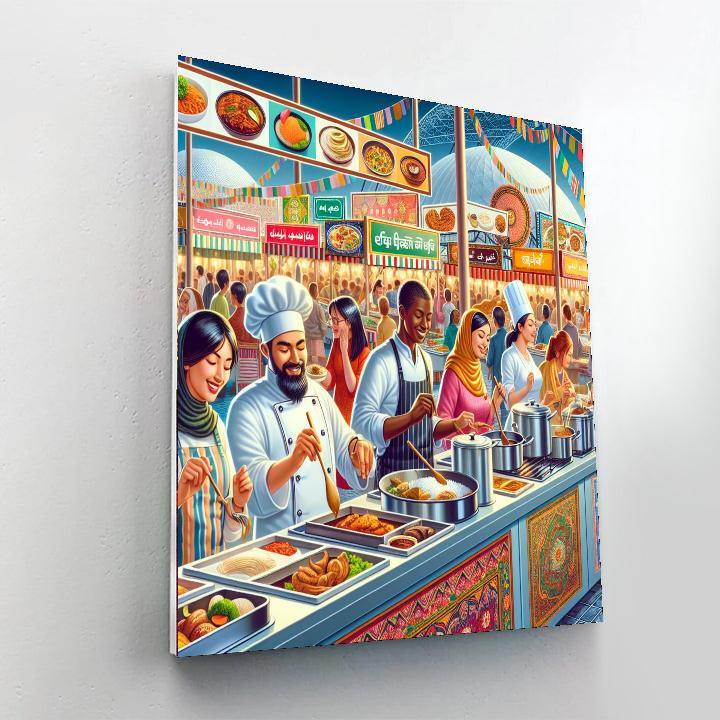 World Food Festival Number Painting