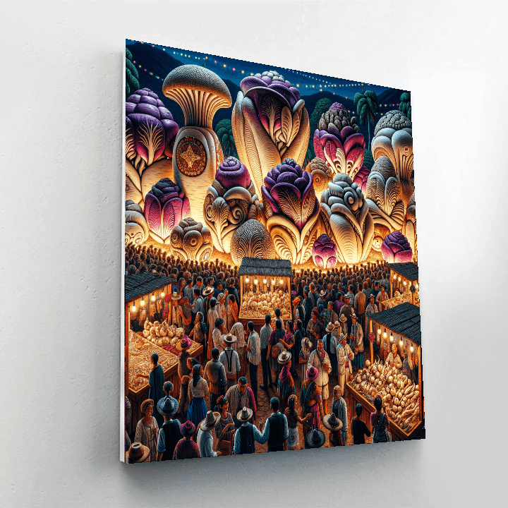 Noche De Los Rábanos Paint By Numbers Kits