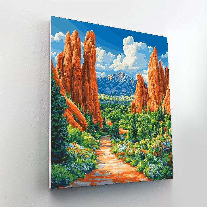 Garden Of The Gods - Colorado Springs Paint By Numbers