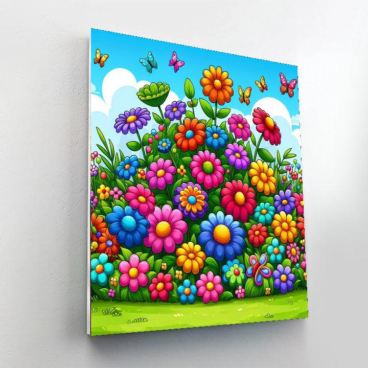 Rainbow Gardens Numbered Painting Kits