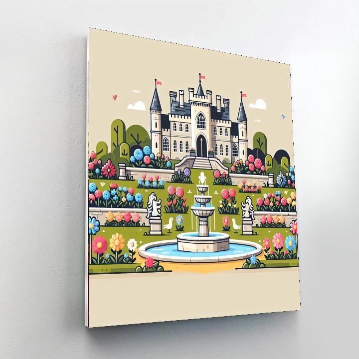 Castle Garden Adventure Paint By Numbers