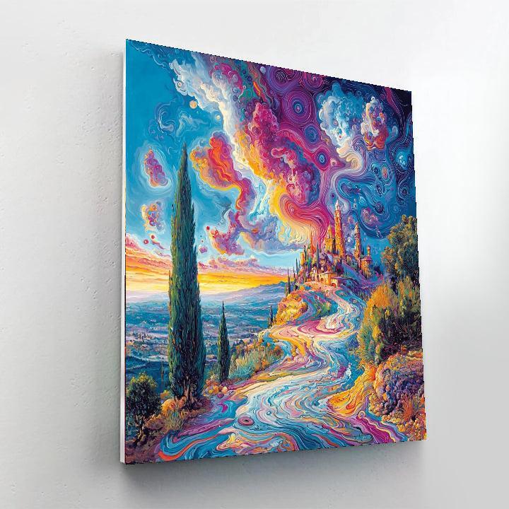 Salvador Dali Inspired Dali's Infinite Horizon  Numbered Painting Kits