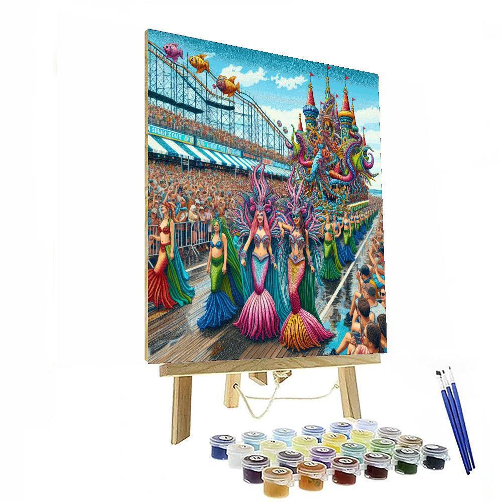 Mermaid Parade - United States Paint By Number