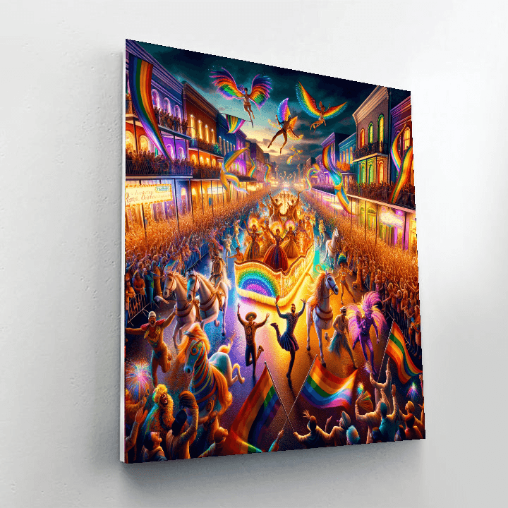Mardi Gras Parade Paint By Numbers