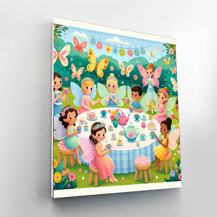 Enchanted Fairy Tea Party Number Painting