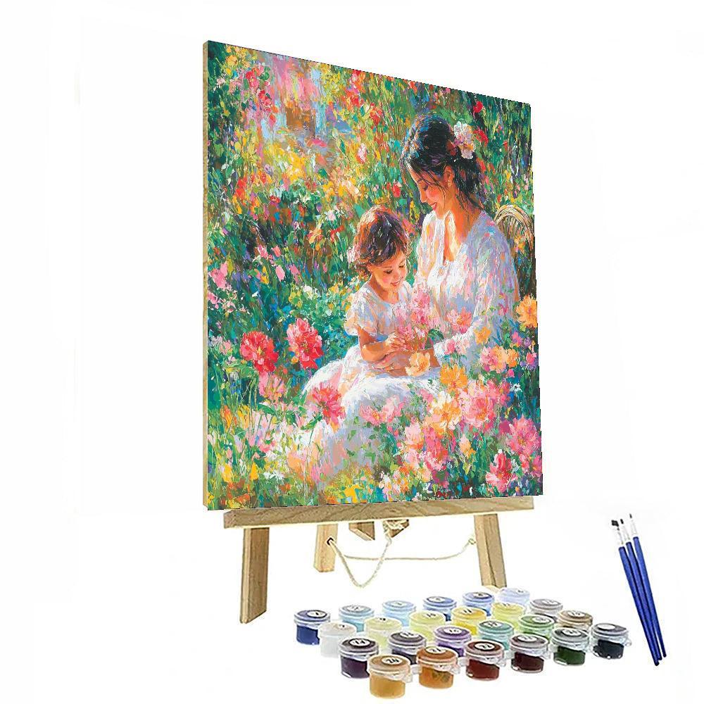 Garden Of Maternal Affection Painting Number Kit