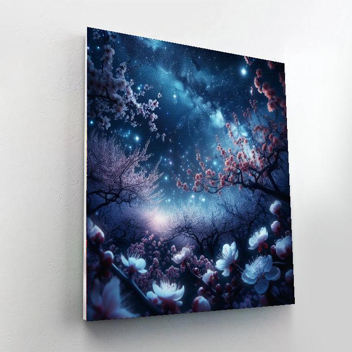 Celestial Night Blossoms Paint By Color