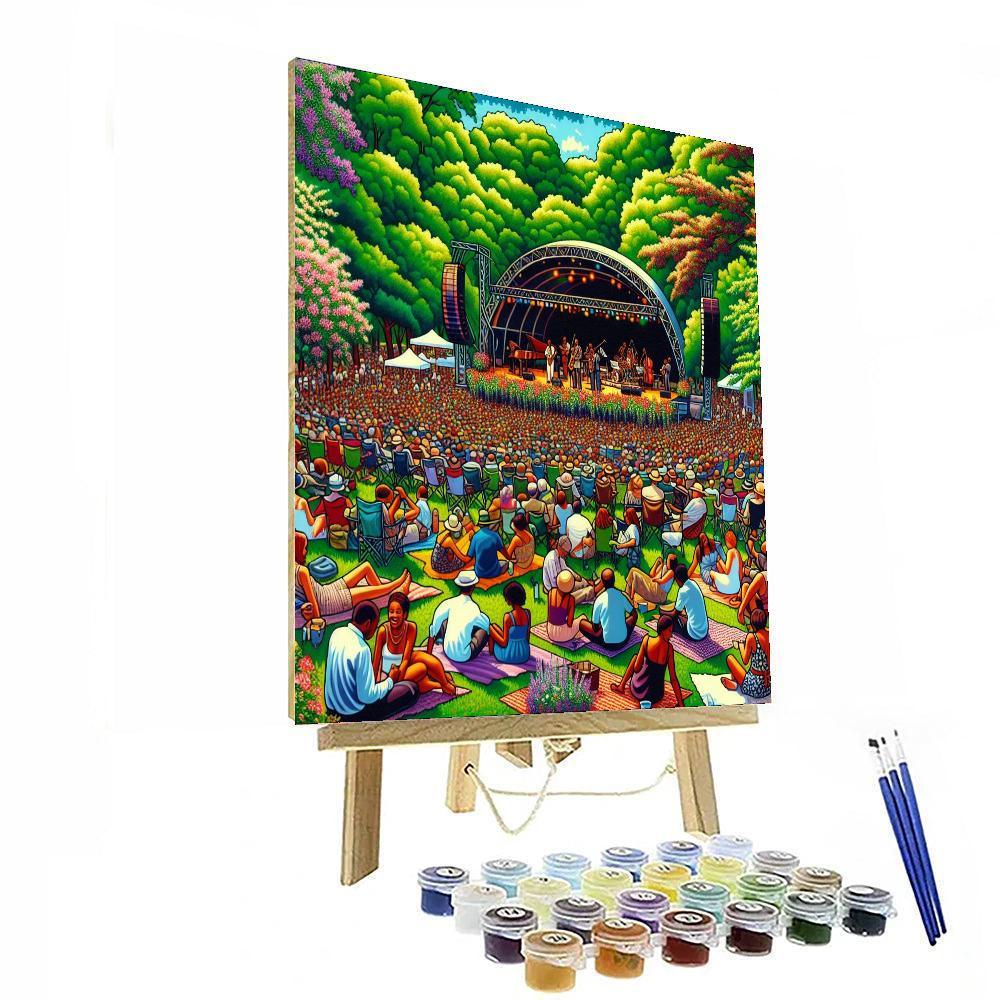 Jazz In The Park Festival - Denmark Painting By Numbers Kit