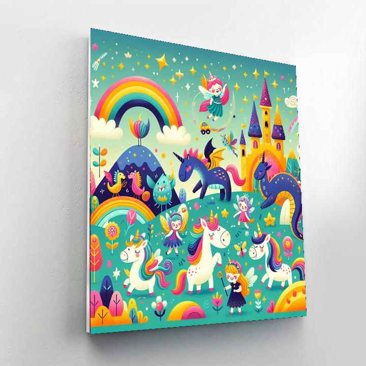 Fantasy Land Of Imagination Painting Number Kit