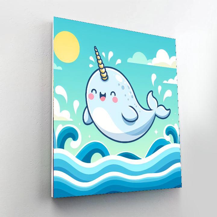 Nimble Narwhal DIY Paint By Numbers