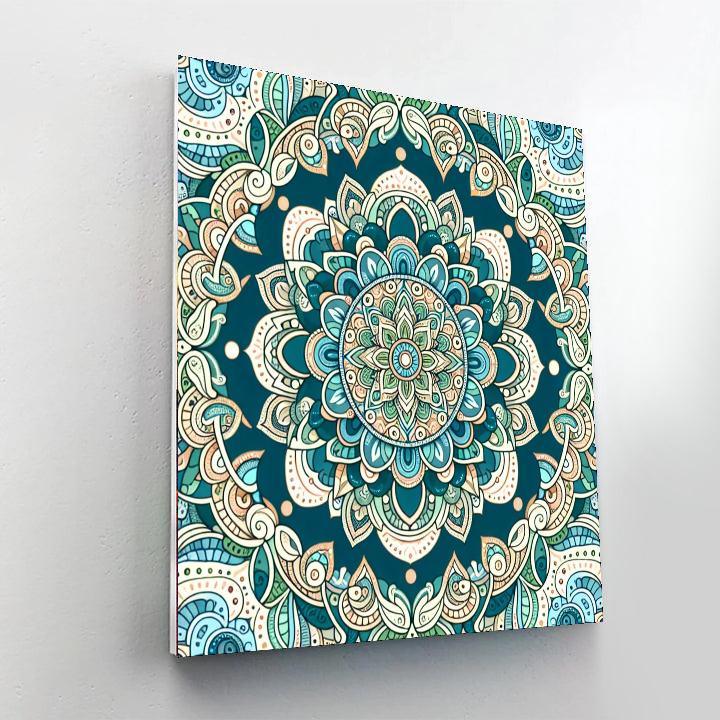 Intricate Mandala Harmony Number Painting