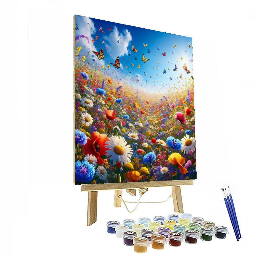 Sunny Meadow Dance Painting Number Kit