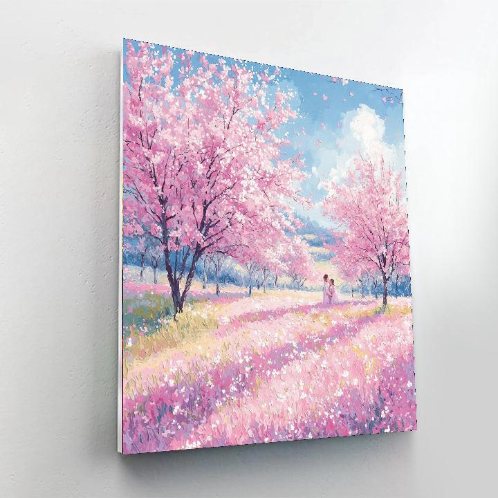 Gentle Blossoms Of Spring Number Painting