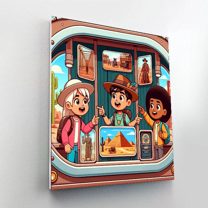 Time Travelers' Odyssey Numbered Painting Kits