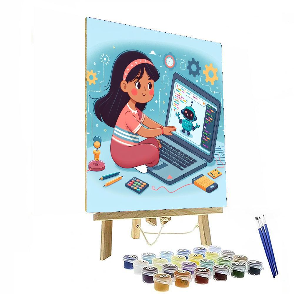 Robot Coding Challenge DIY Paint By Numbers