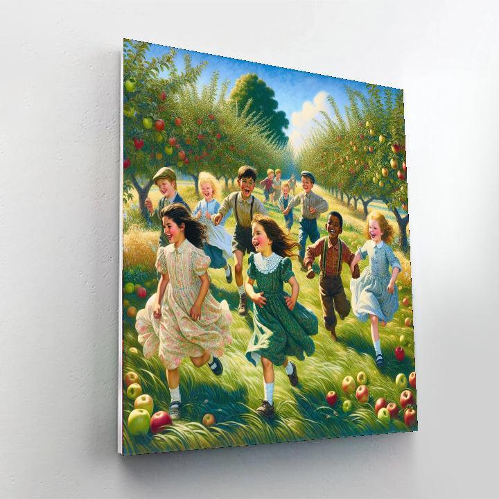 Frolic In The Orchard Paint By Number