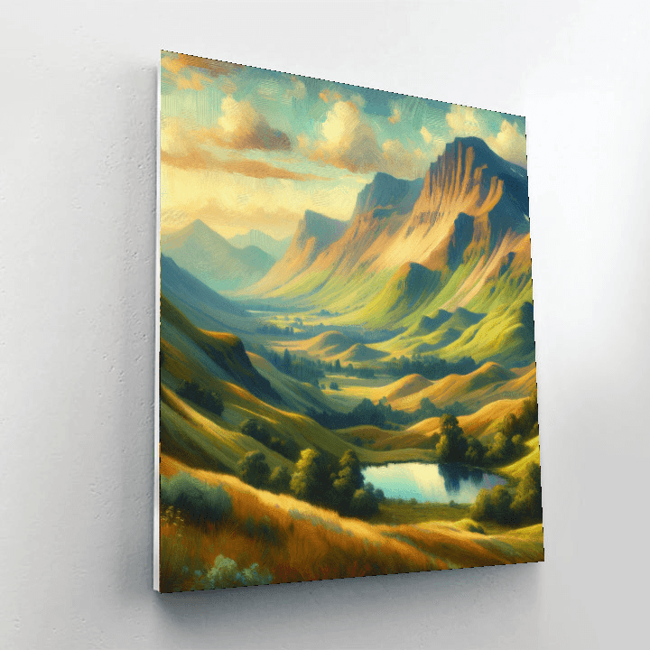 Mountain Bliss DIY Paint By Numbers