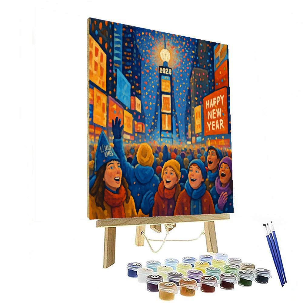 New Year's Eve Ball Drop - United States Painting Number Kit