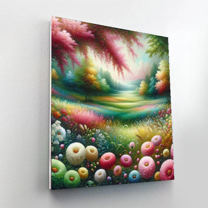 Spring Meadow Delight Painting By Numbers Kit