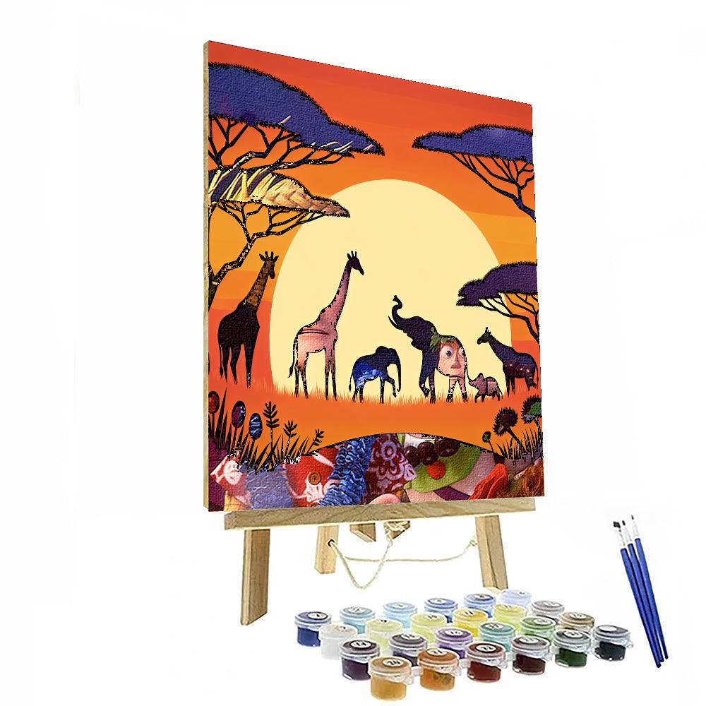 Sunset Safari Experience Paint By Numbers