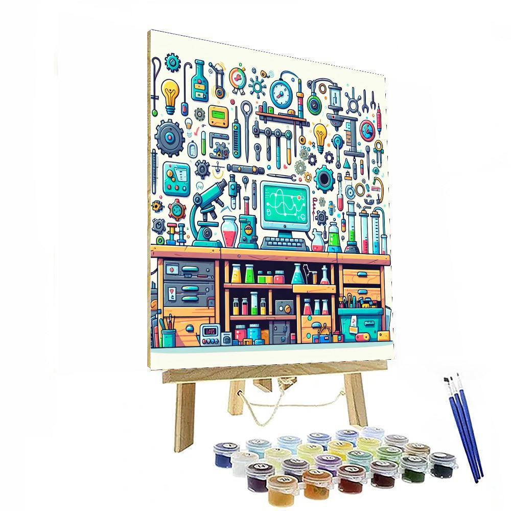 Inventor's Lab Workshop Paint By Numbers Kits