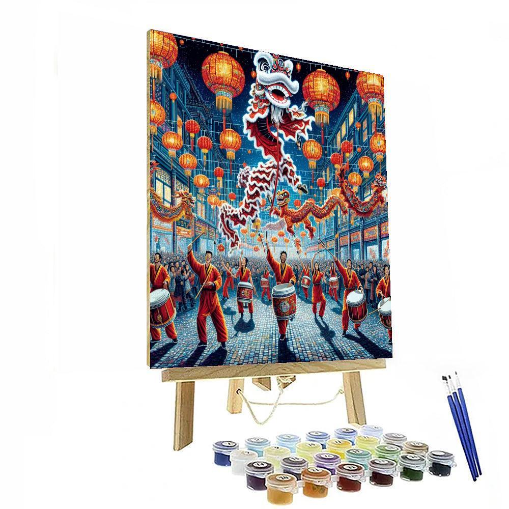 Chinese New Year - Beijing, China Numbered Painting Kits