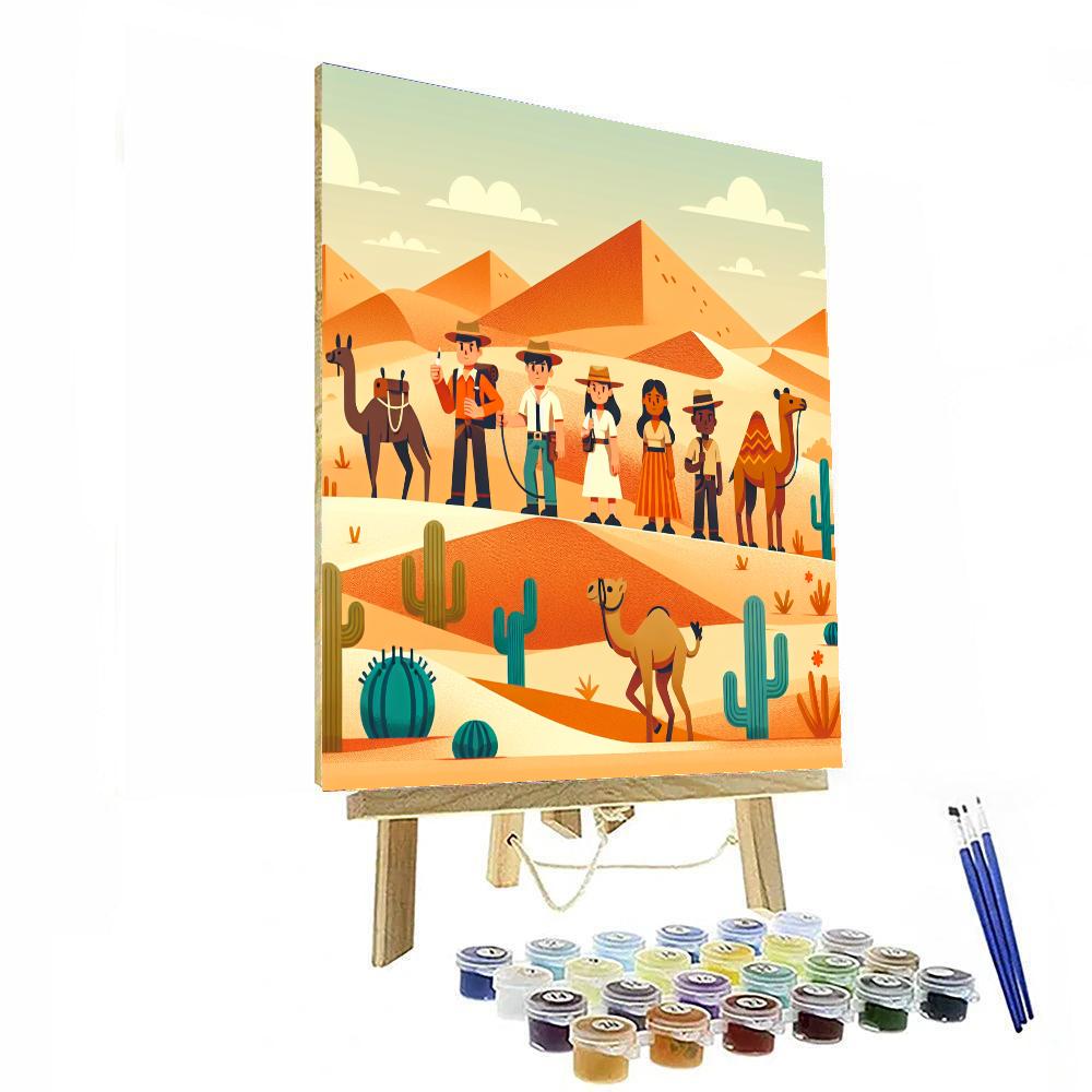 Sandy Dunes Safari Numbered Painting Kits
