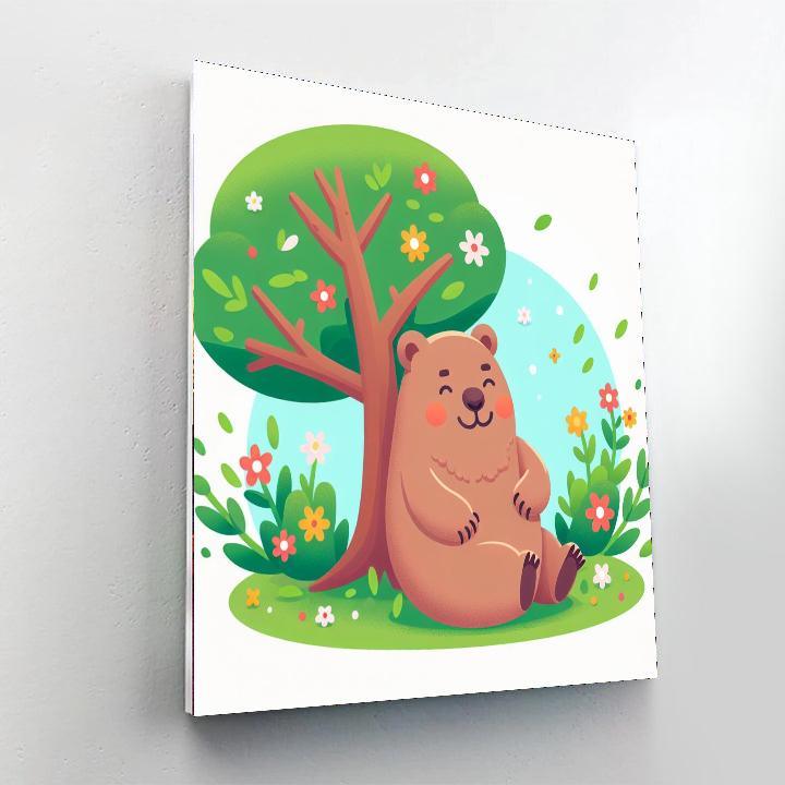 Whimsical Wombats Paint By Numbers Art