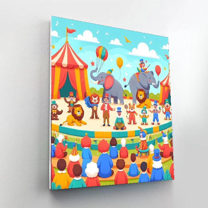 Circus Animal Celebration Paint By Numbers Kits