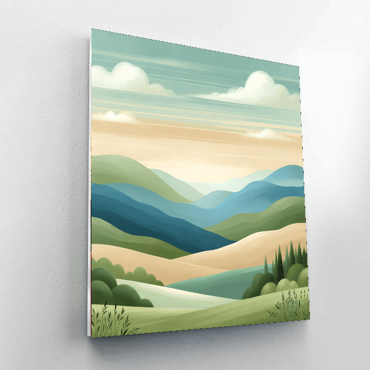 Landscape Serenity DIY Paint By Numbers