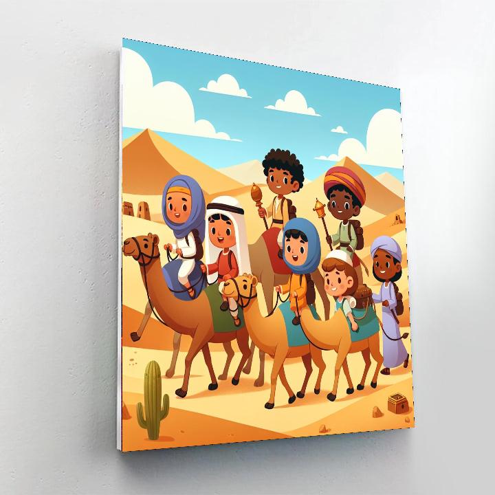 Daring Desert Expedition Painting Number Kit