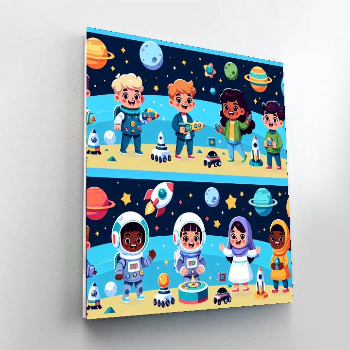 Galactic Games Paint By Numbers