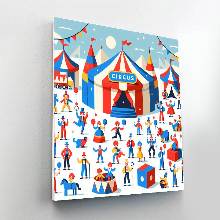 Circus Show Spectacle Painting By Numbers Kit