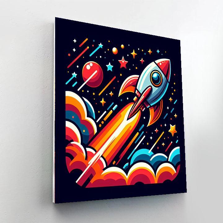 Space Explorer Blast-off Paint By Numbers Kits