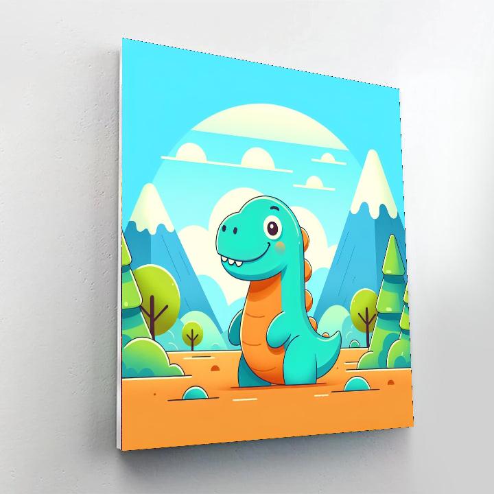 Fun Dino Expedition Painting Number Kit