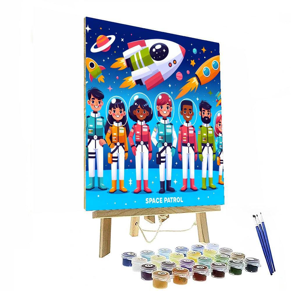Space Patrol Paint By Number