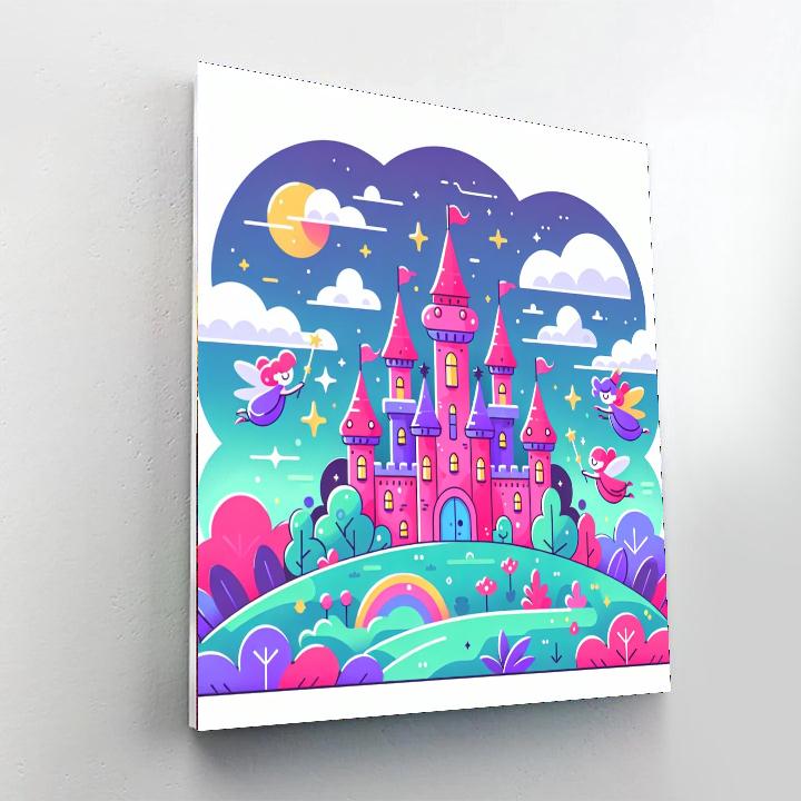 Enchanted Castle Of Dreams Paint By Numbers Art