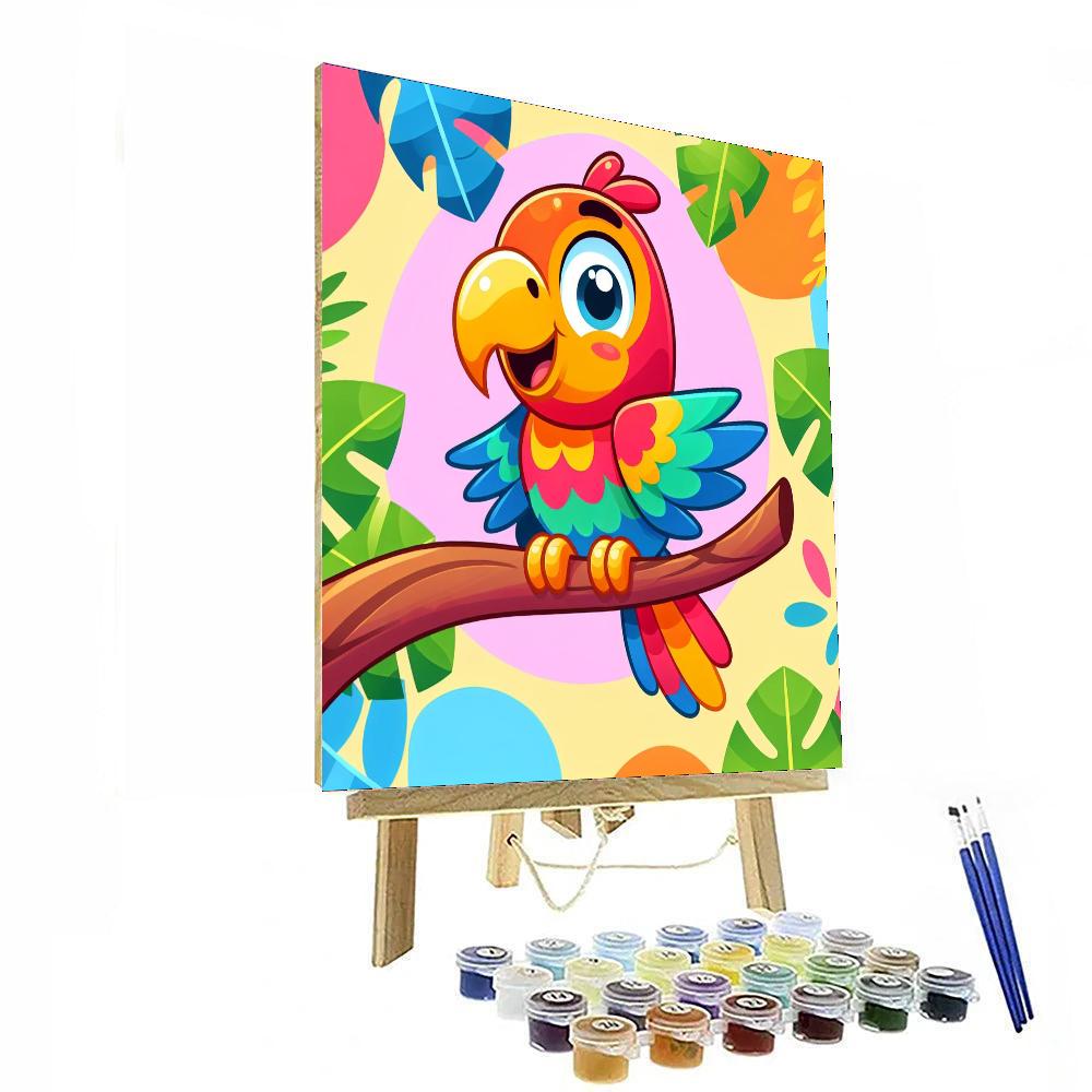 Bold Parrot Numbered Painting Kits