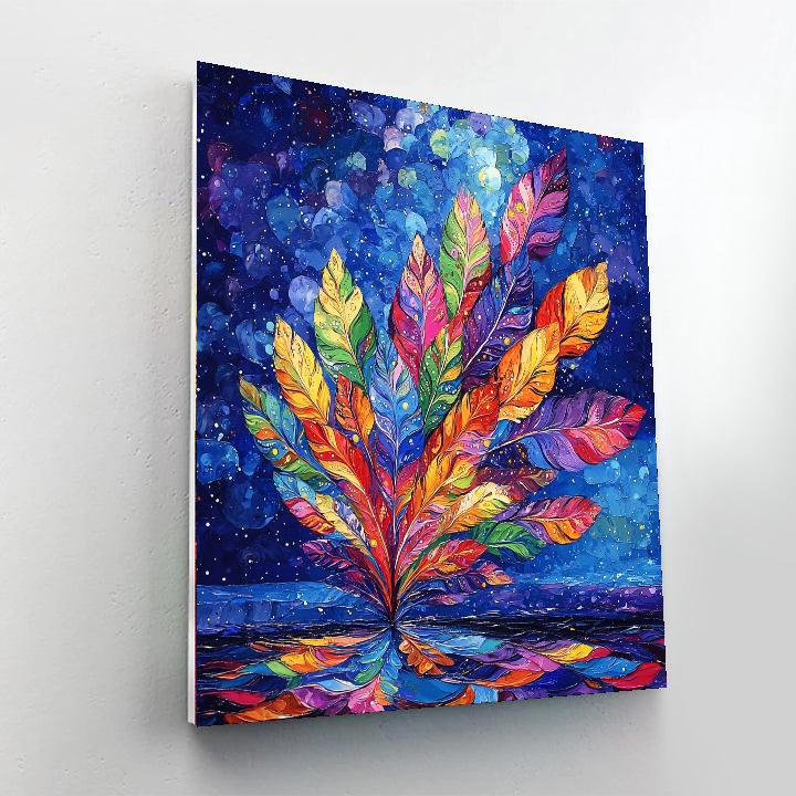 Frida Kahlo Inspired Echoes Of The Divine Feather  Painting Number Kit